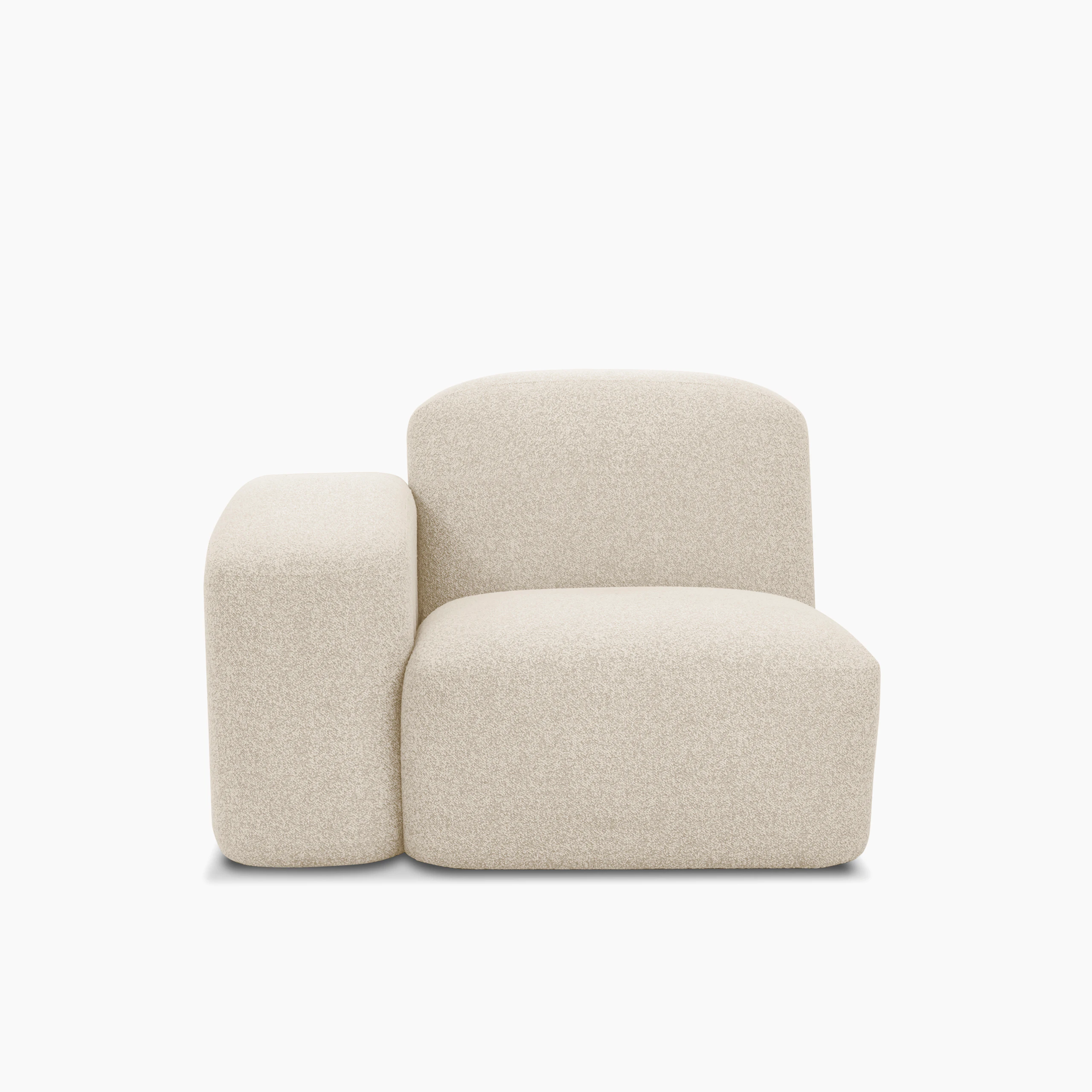 Muse Outdoor One Arm Single Seat - Left Arm Facing, Collaroy Static