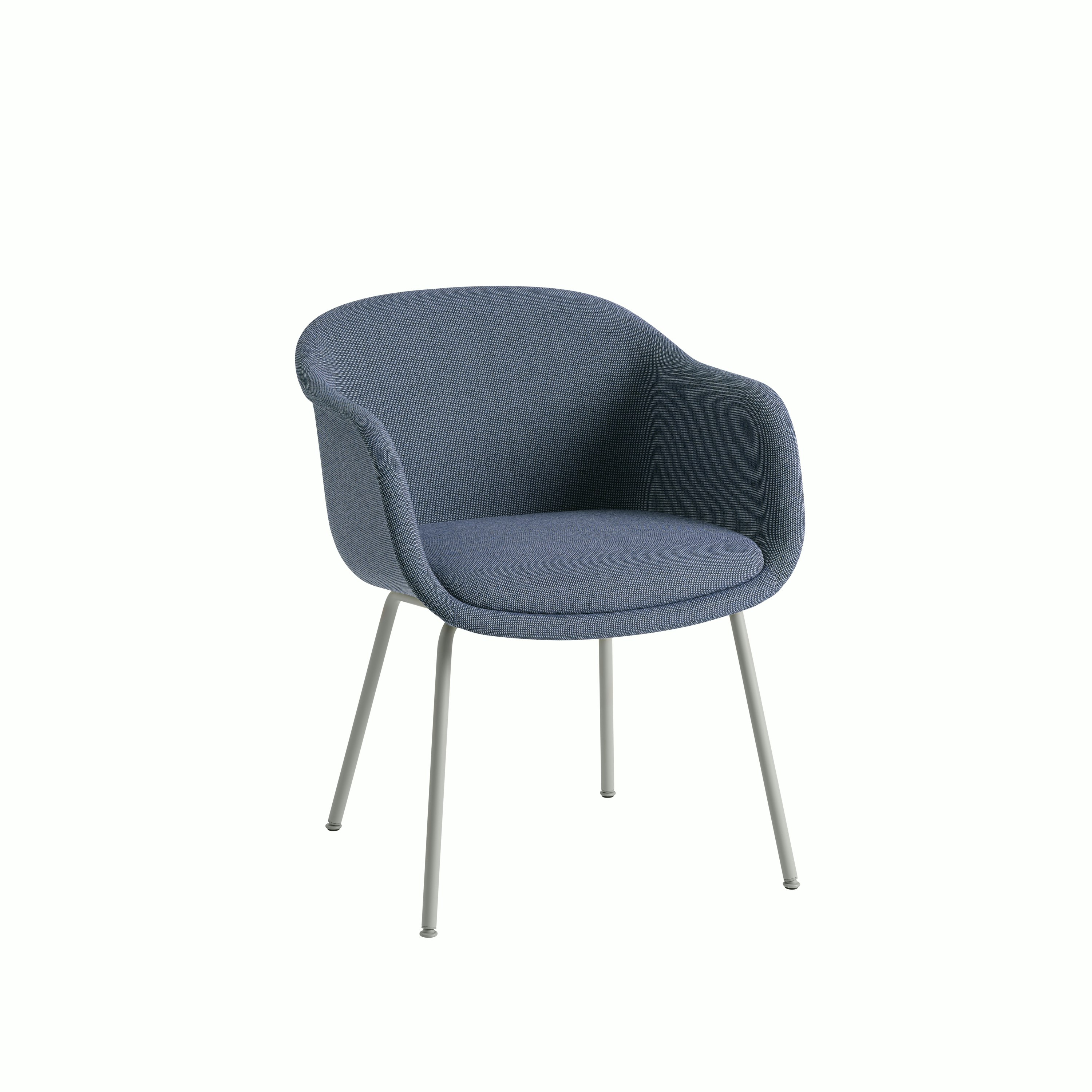 Fiber conference armchair tube base grey sabi 631