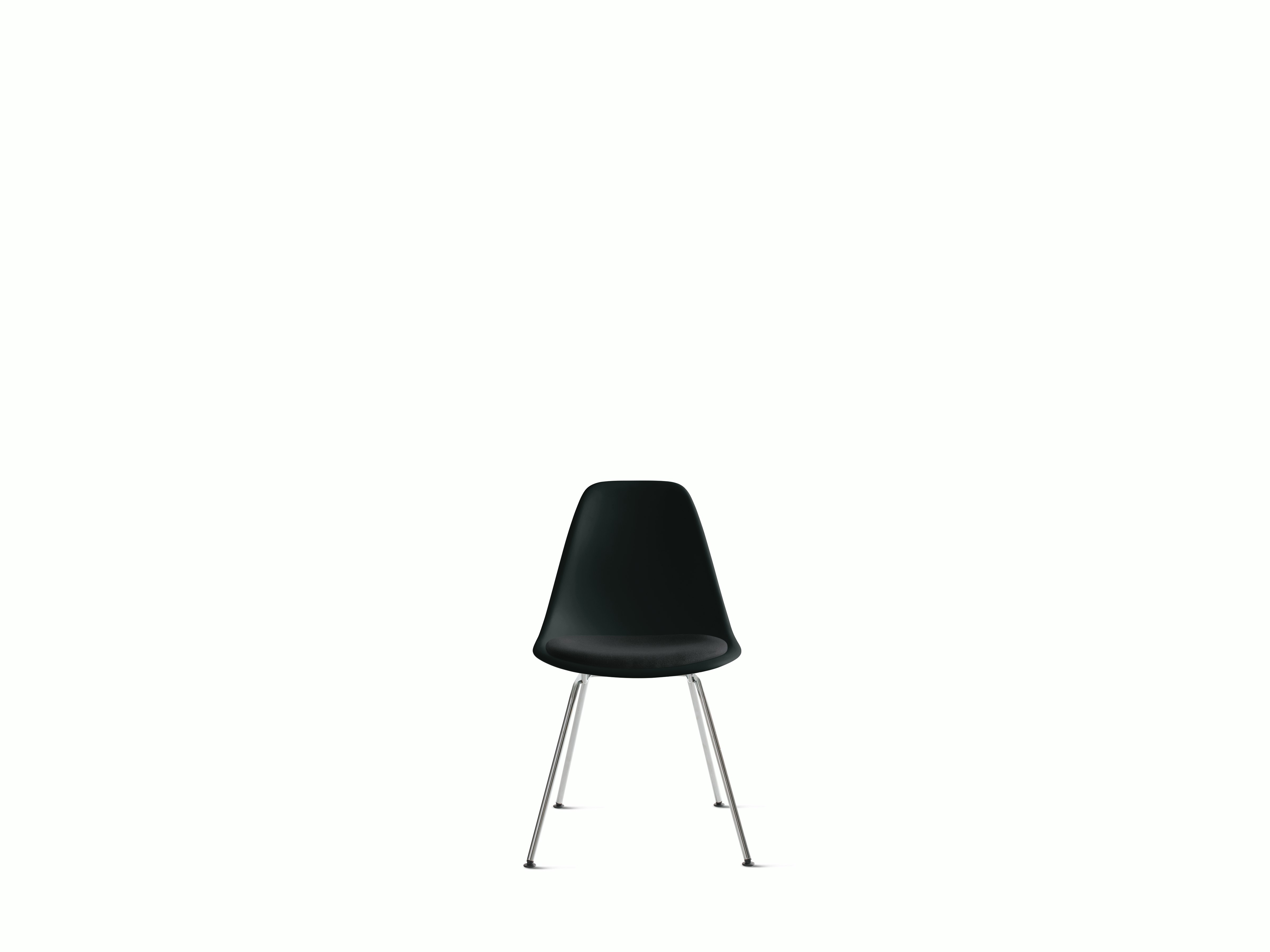 Eames Molded Plastic Side Chair with Seat Pad - Design ...