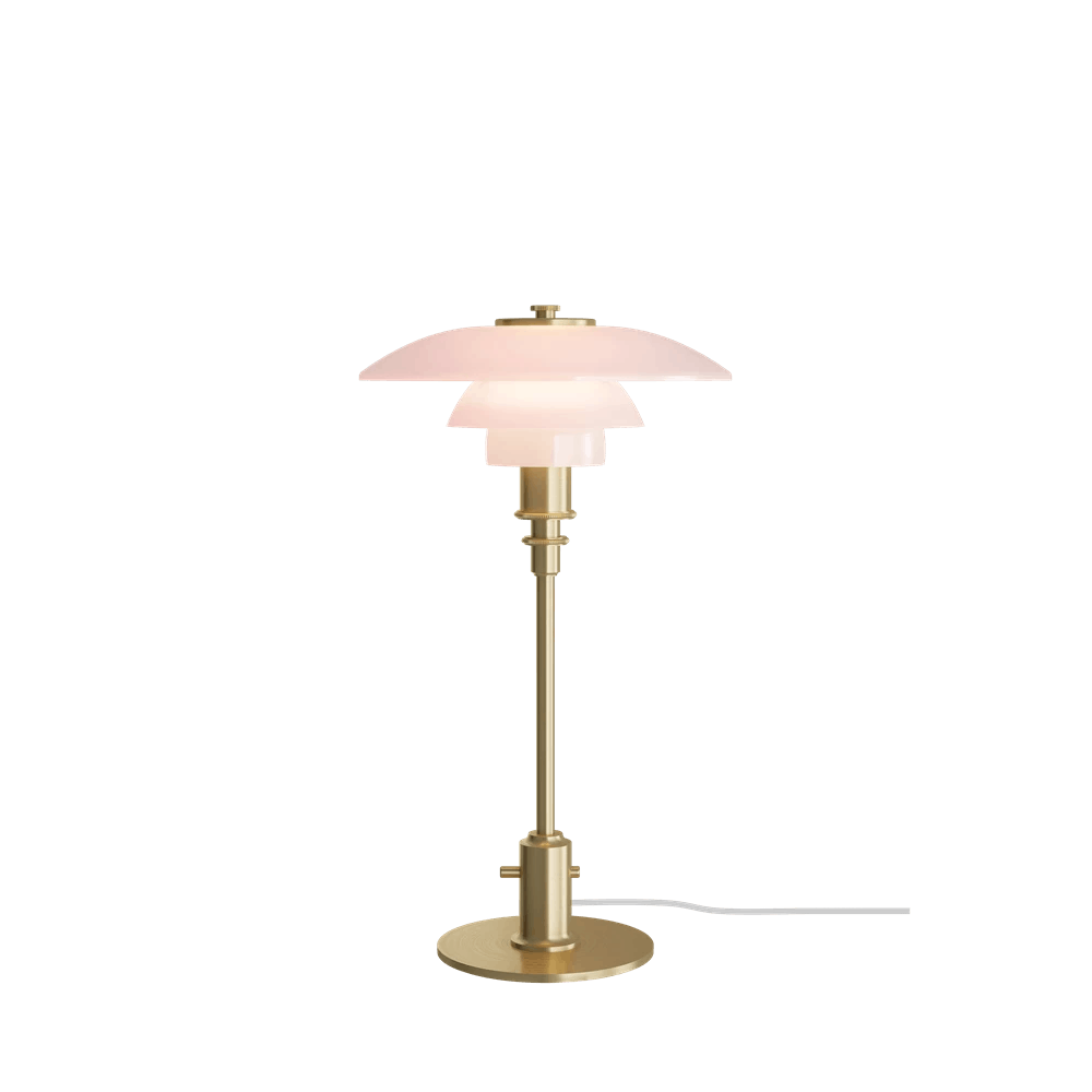 PH 2/1 Table Lamp - Pale Rose / Brass