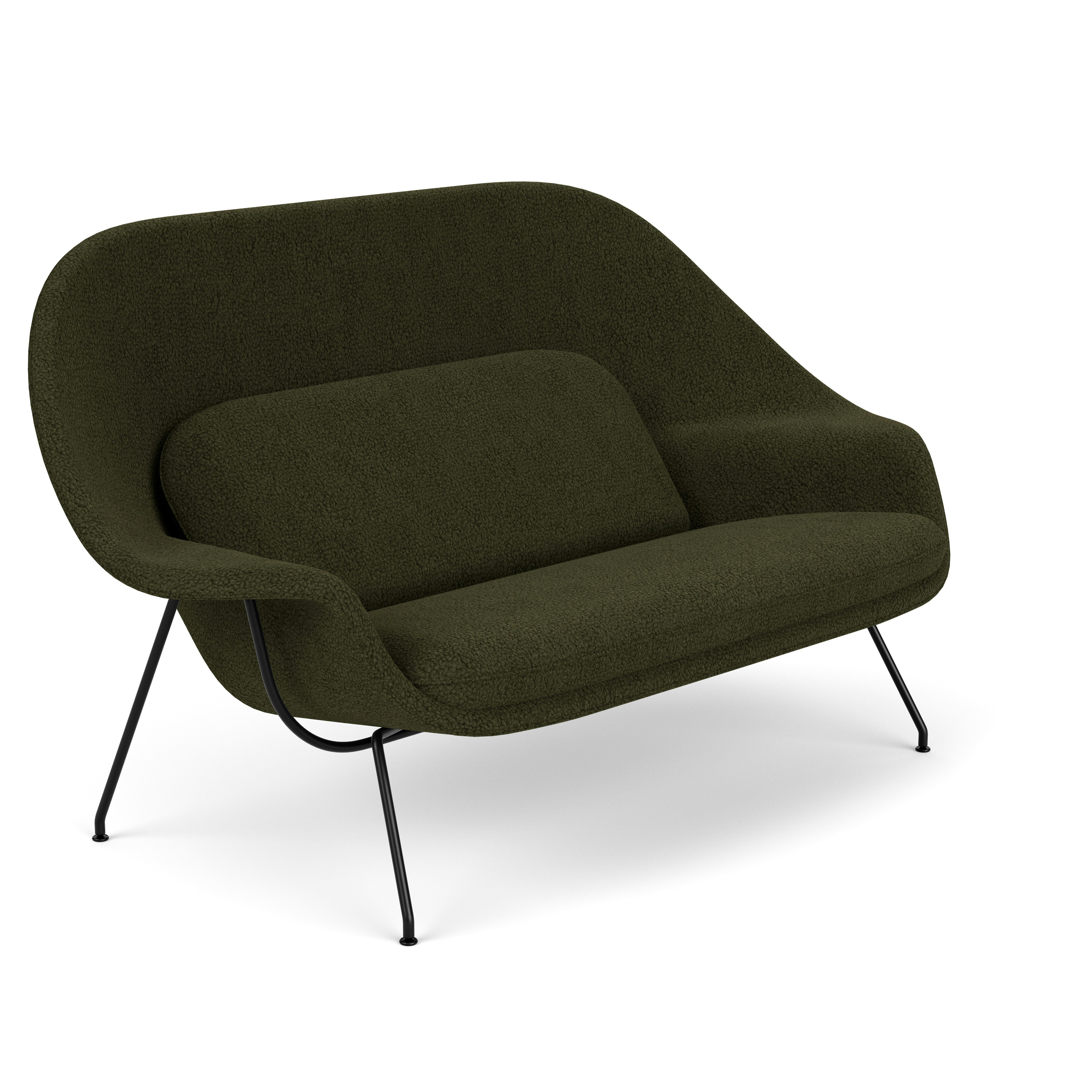 Womb Settee - Puff,  Olive,  Black