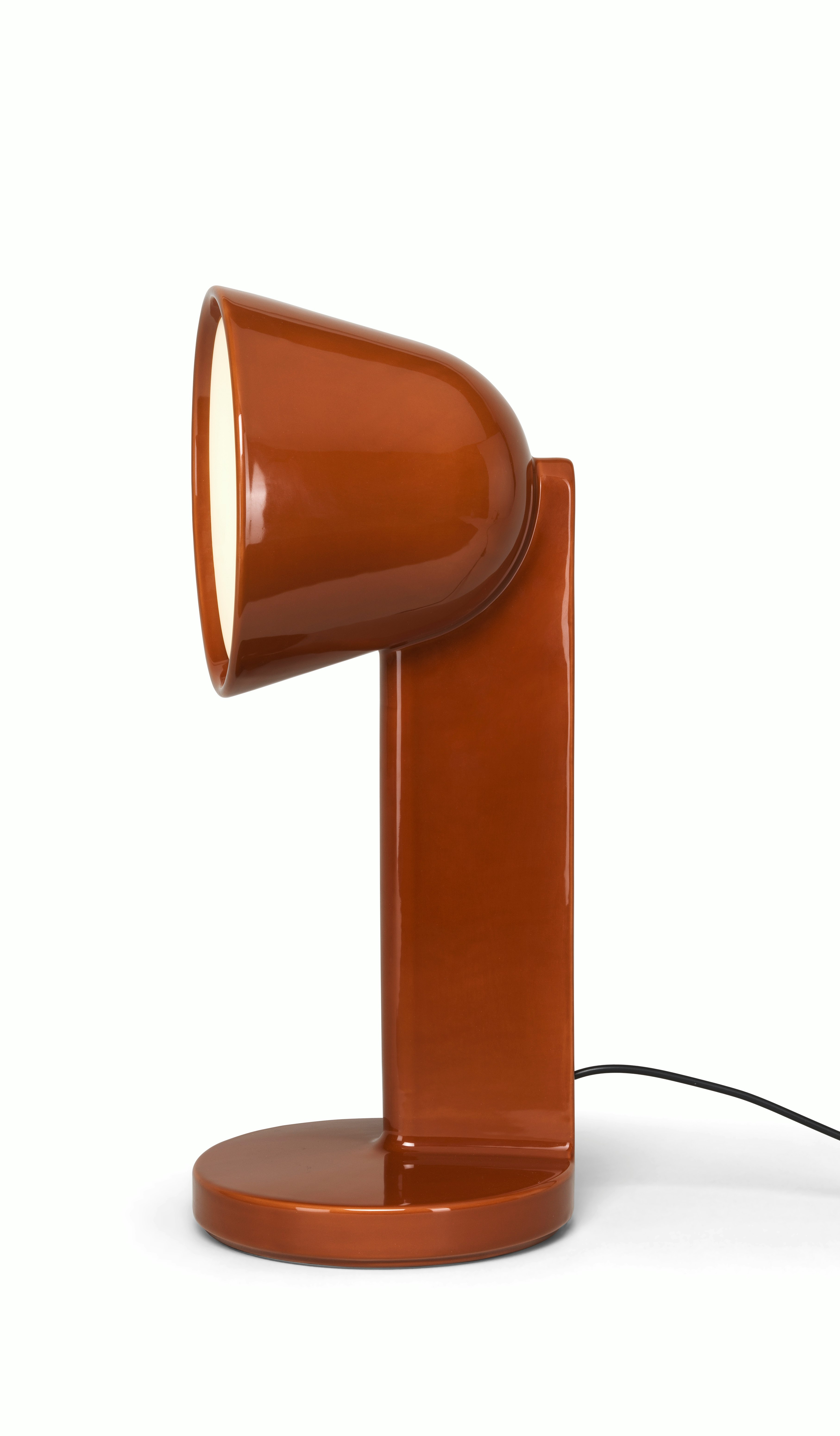 Ceramique Table Lamp - Side, Ceramic, Red