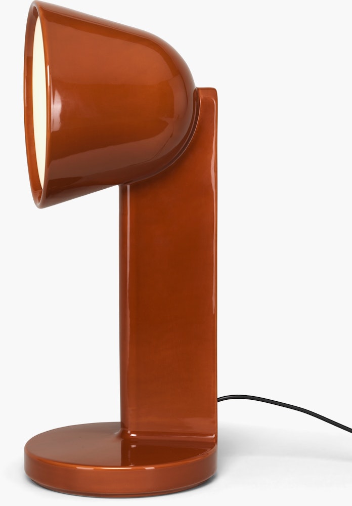 Ceramique Table Lamp - Side, Ceramic, Red