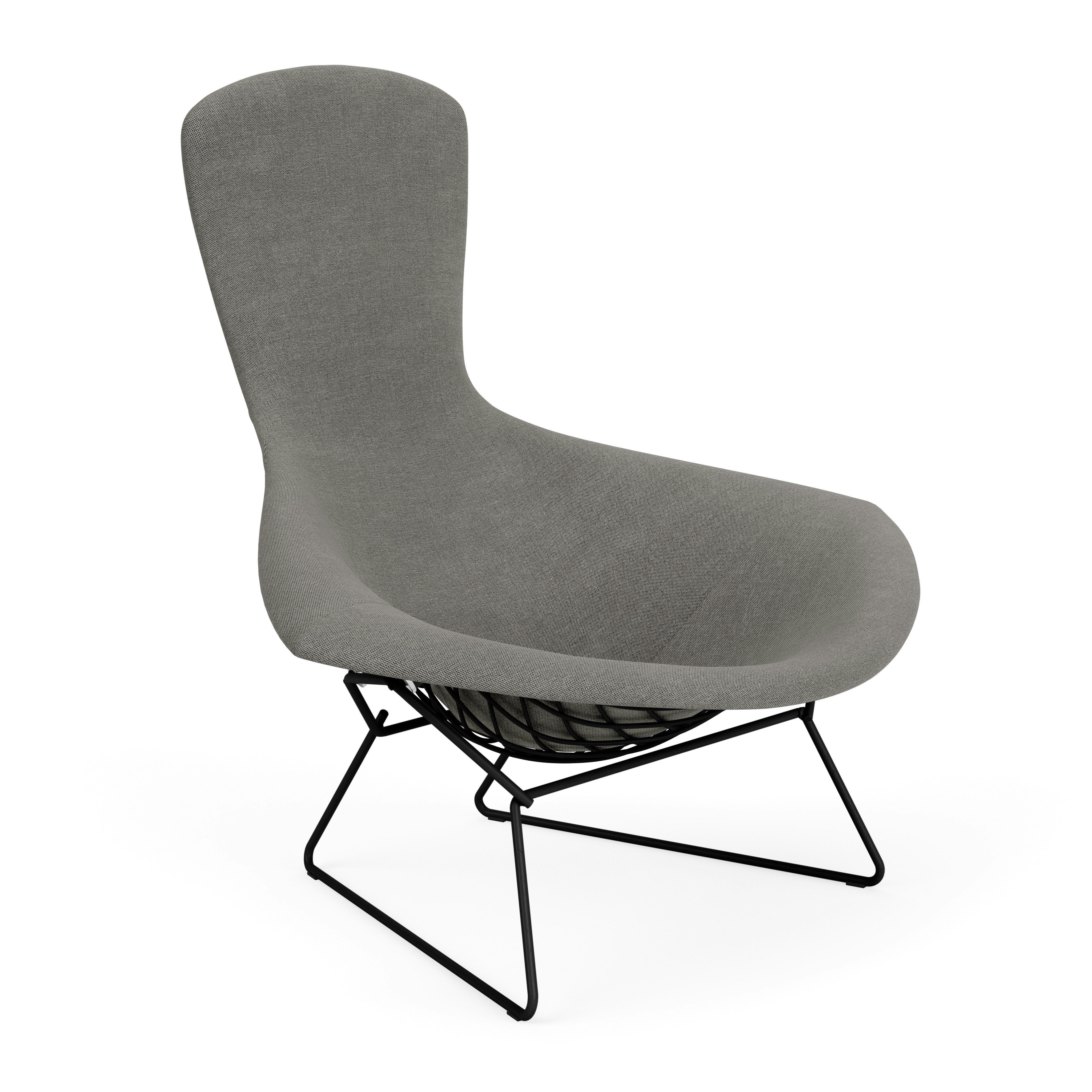 Bertoia Bird Lounge Chair, Black, Full Cover, Crossroads, Mineral