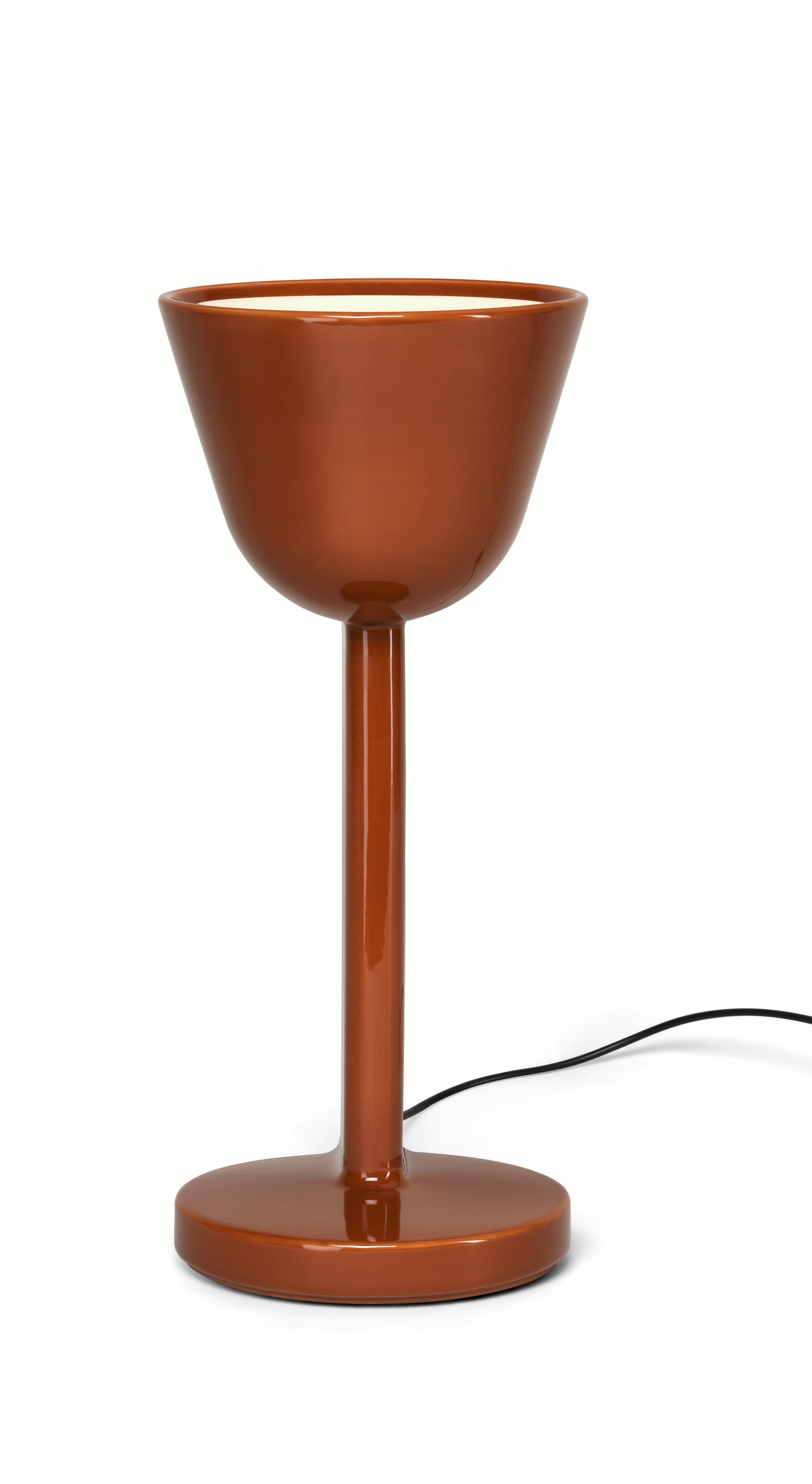 Ceramique Table Lamp - Up, Ceramic, Red