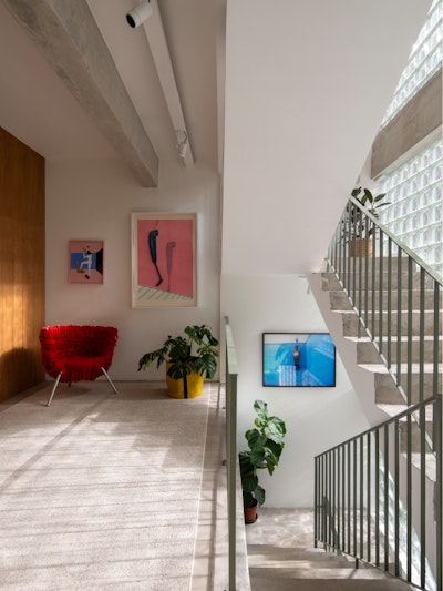 An interior view of the Itu House by RADDAR in Brazil