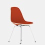 Eames Upholstered Fiberglass 4-Leg Side Chair