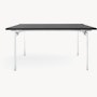 Antenna Desk - Jet Black, Laminate, Bright White