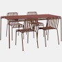 Palissade Dining Table and Chairs Set_No Arms