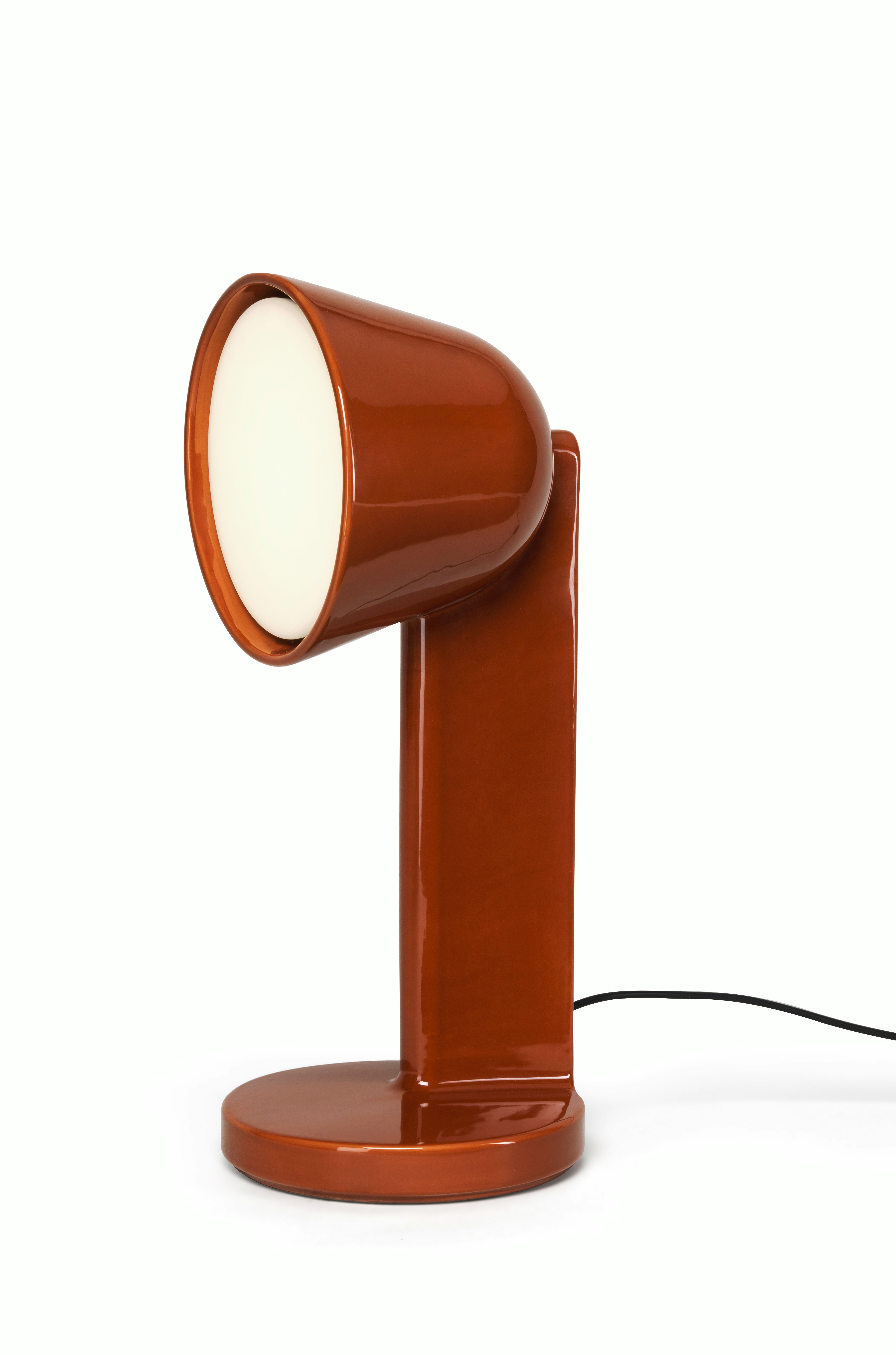 Ceramique Table Lamp - Side, Ceramic, Red