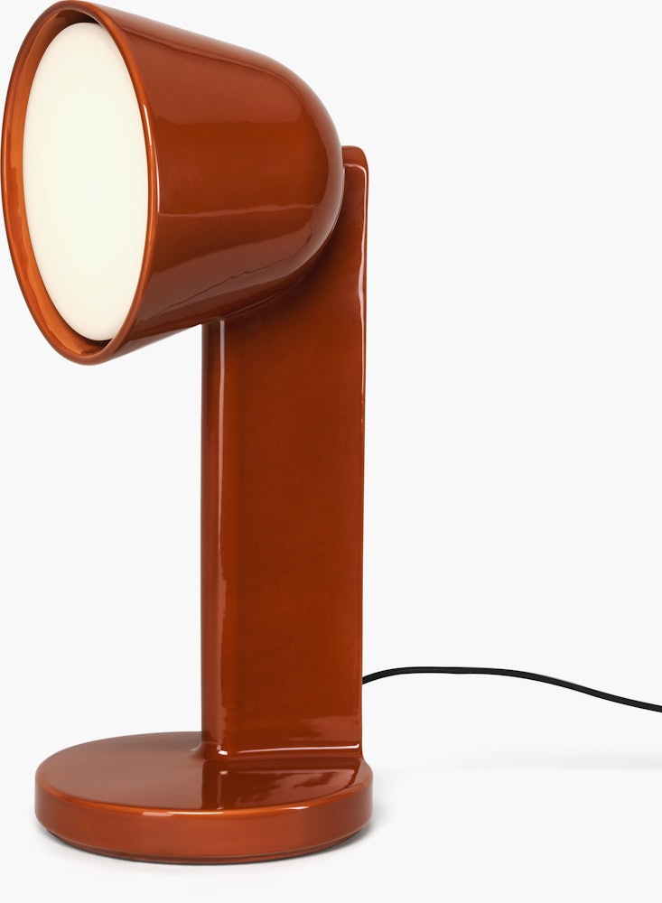 Ceramique Table Lamp - Side, Ceramic, Red