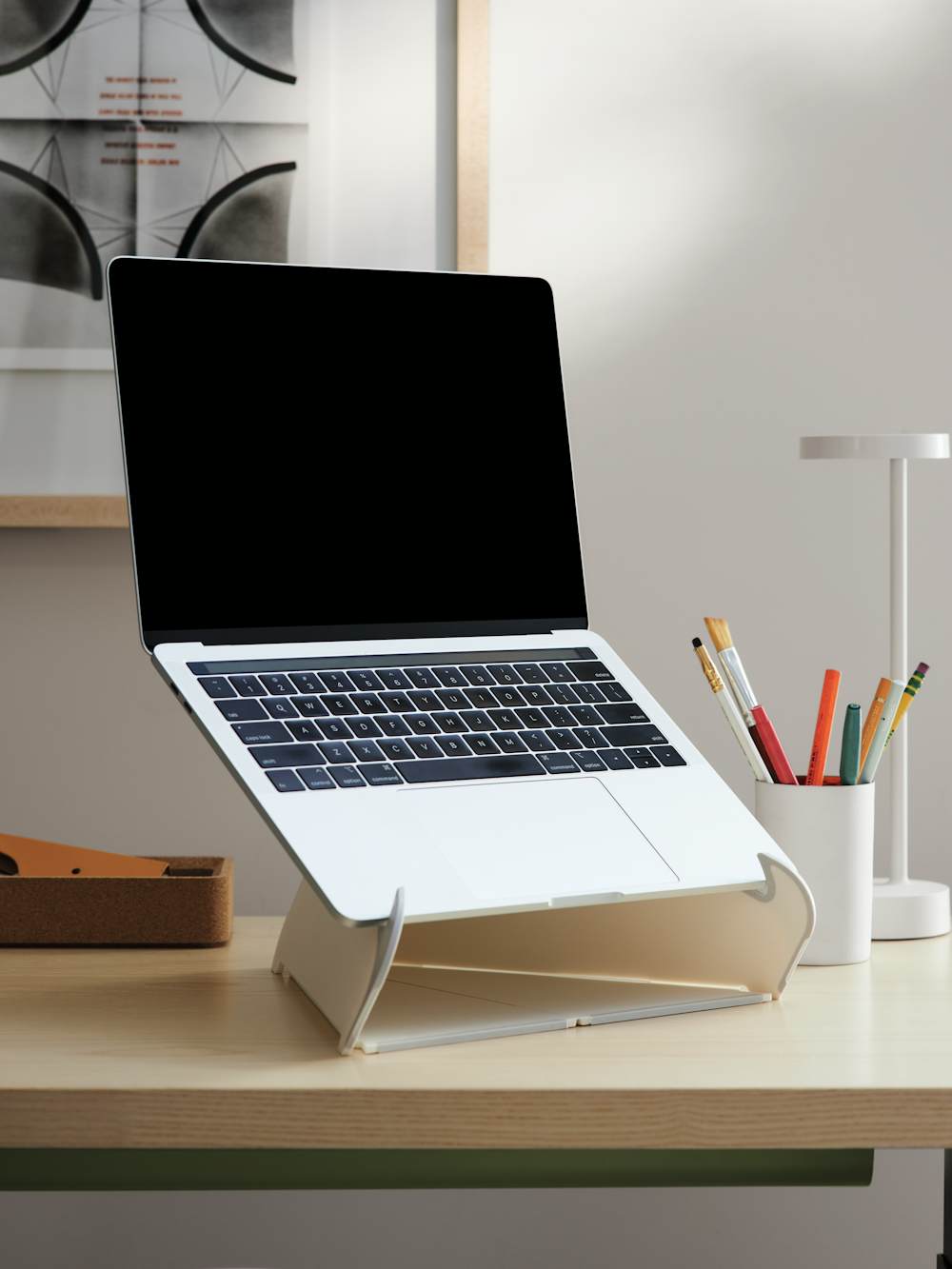 Oripura laptop mount on desk