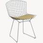 Bertoia Two-Tone Side Chair with Seat Pad