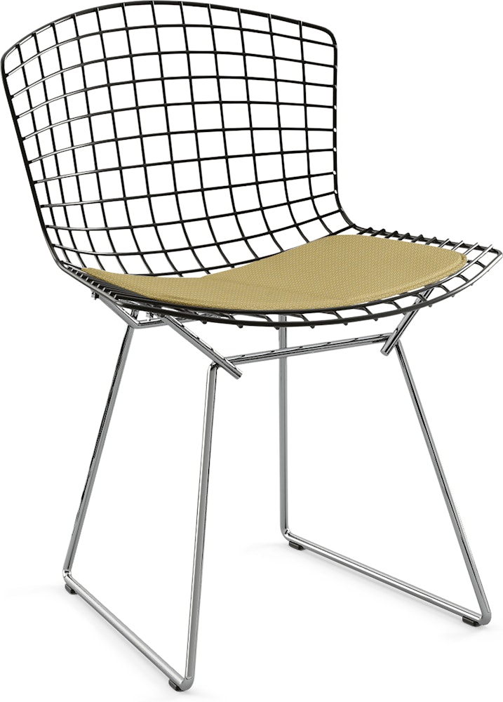 Bertoia Two-Tone Side Chair with Seat Pad