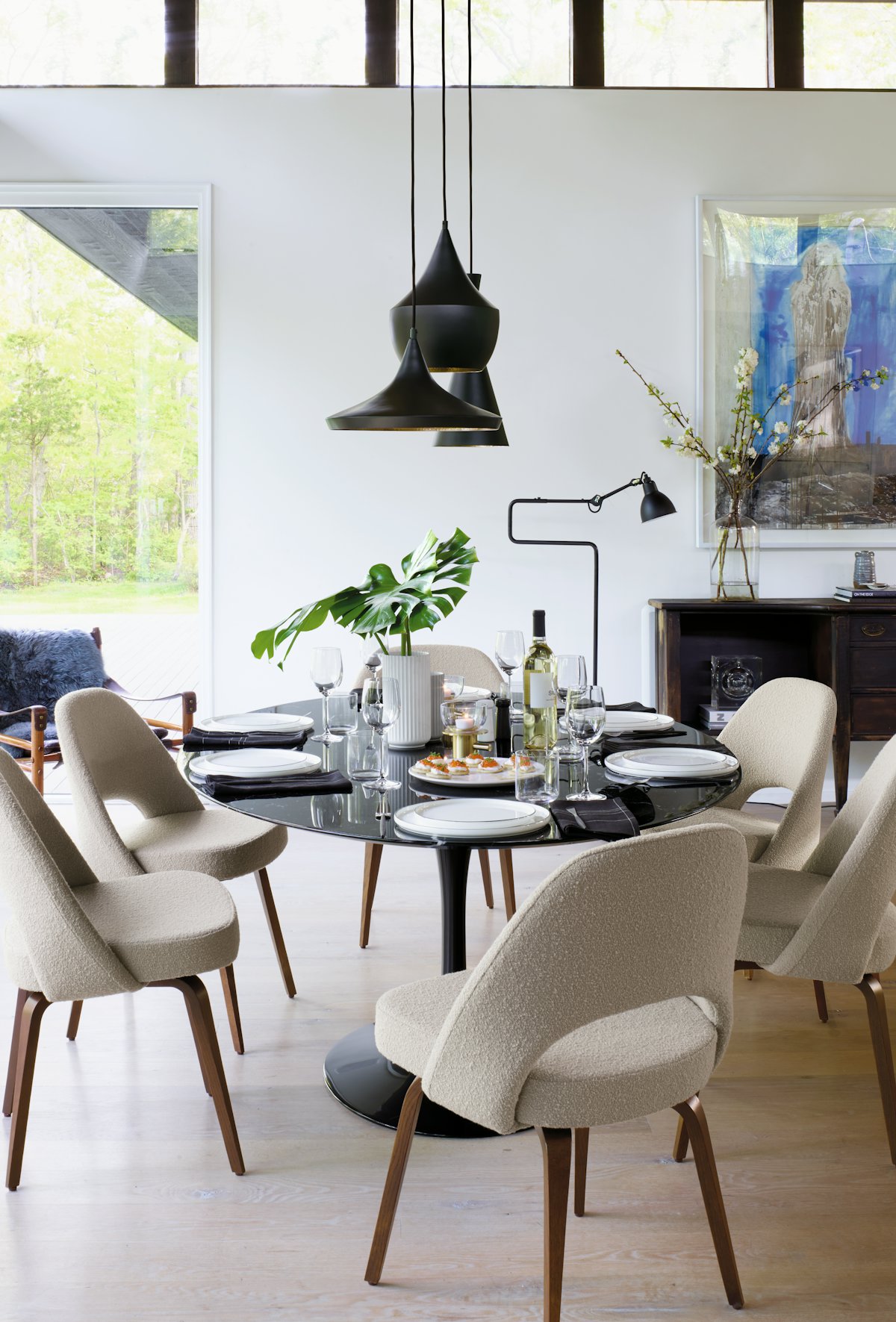 Saarinen Table and Executive Side Chairs
