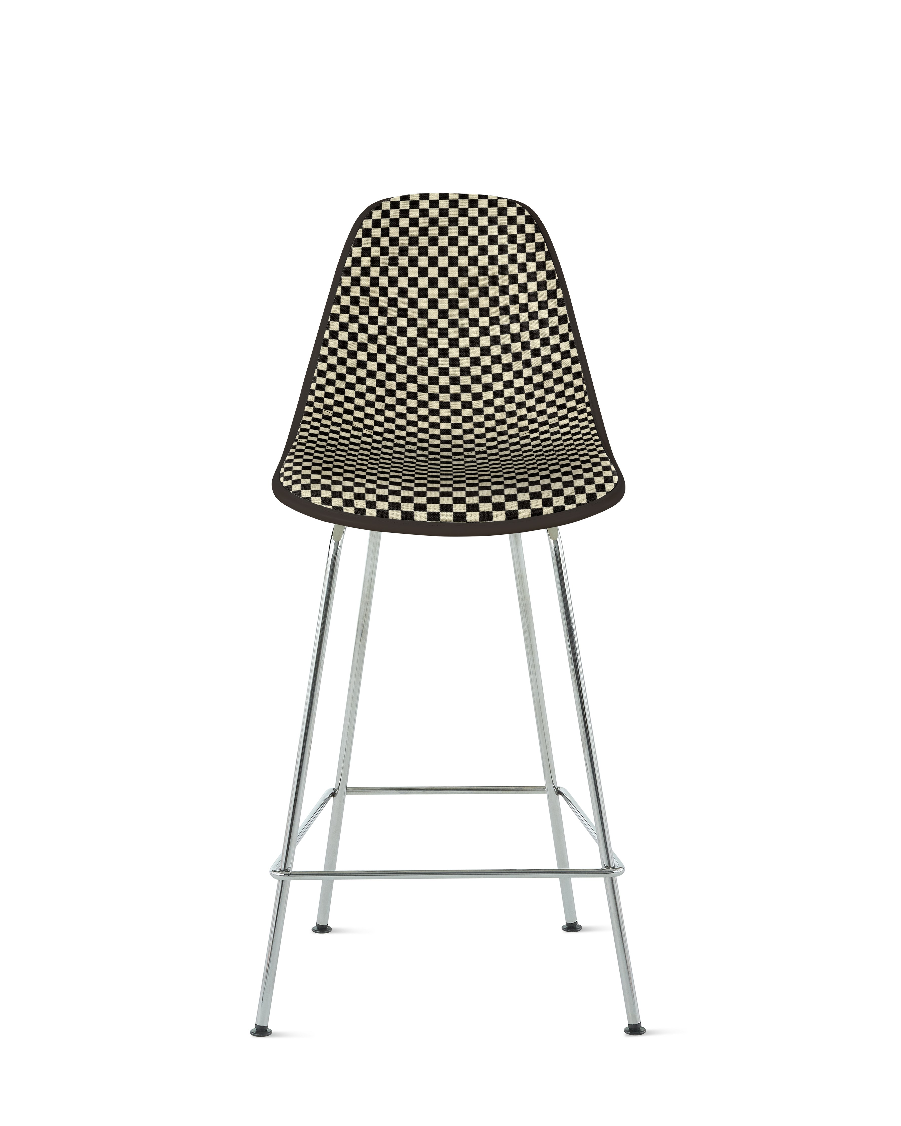 Eames Upholstered Molded Plastic Stool