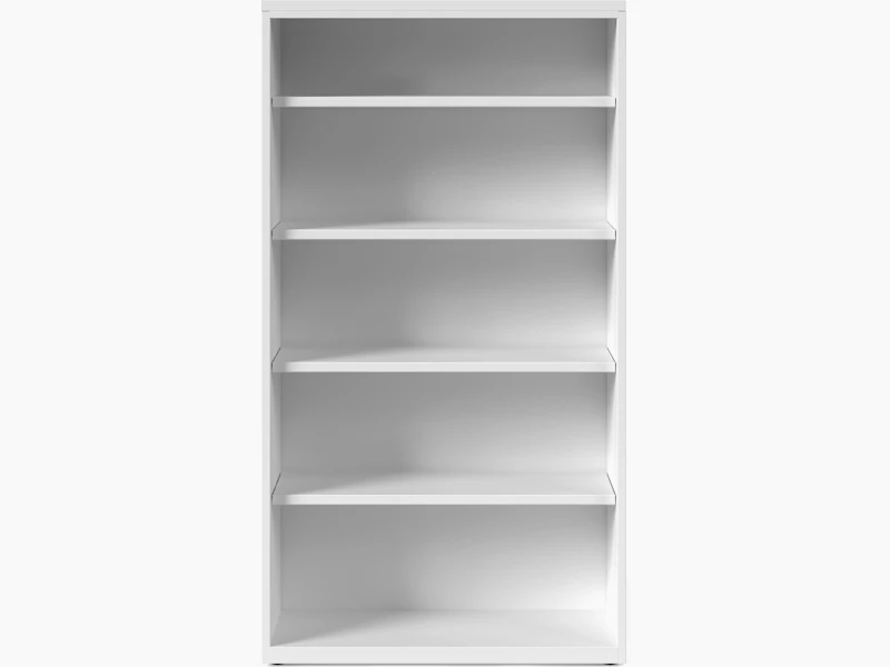 White Series 2 bookcase, viewed from the front.