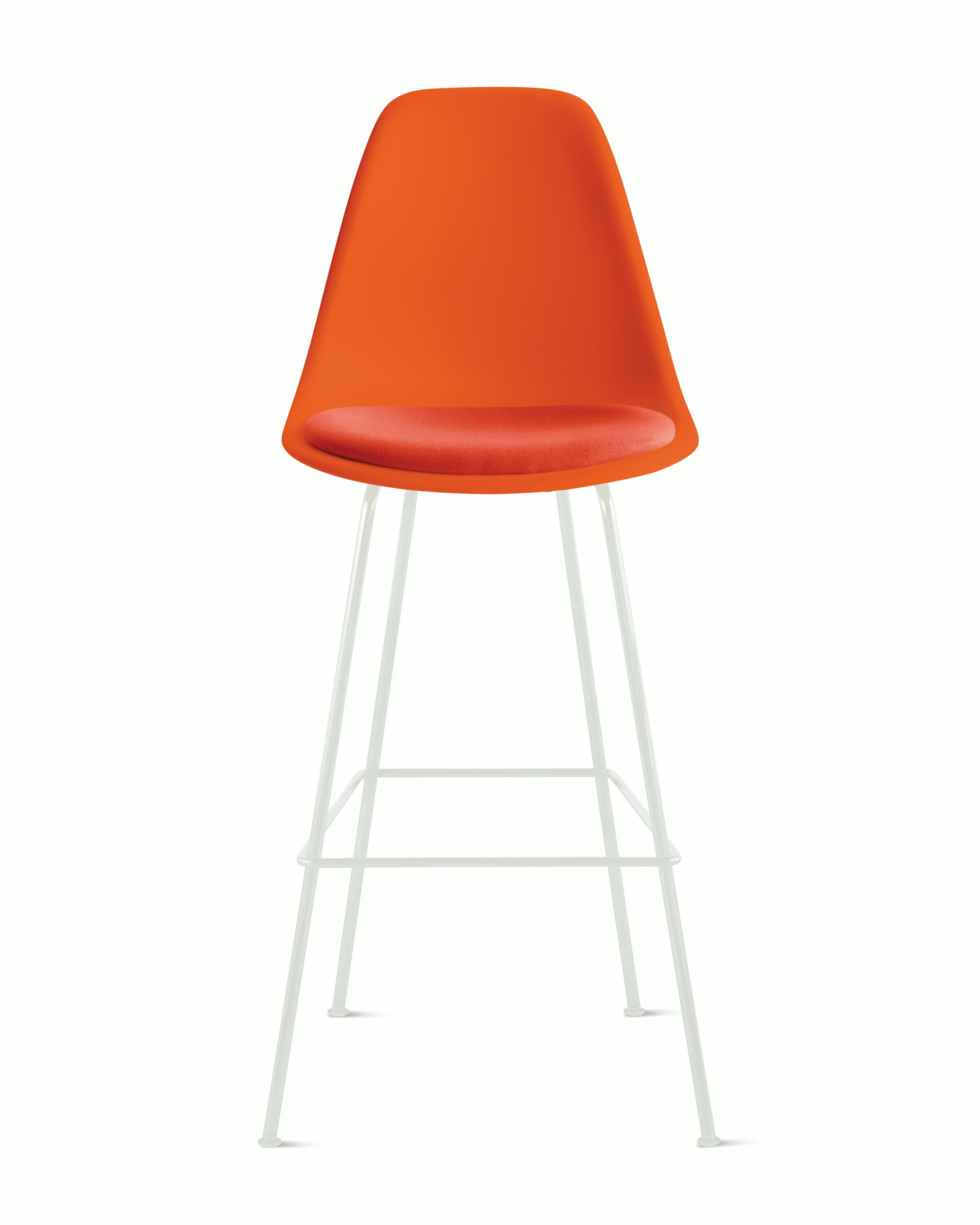 Eames Molded Plastic Stool with Seat Pad