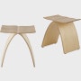 Two assembled Capelli Stools with one facing the front and the other at an angle.