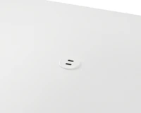 Surface-integrated dual port USB-C power solution shown in white.