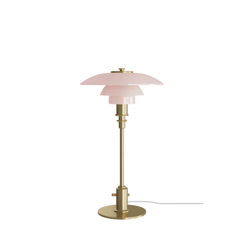 PH 2/1 Table Lamp - Pale Rose / Brass