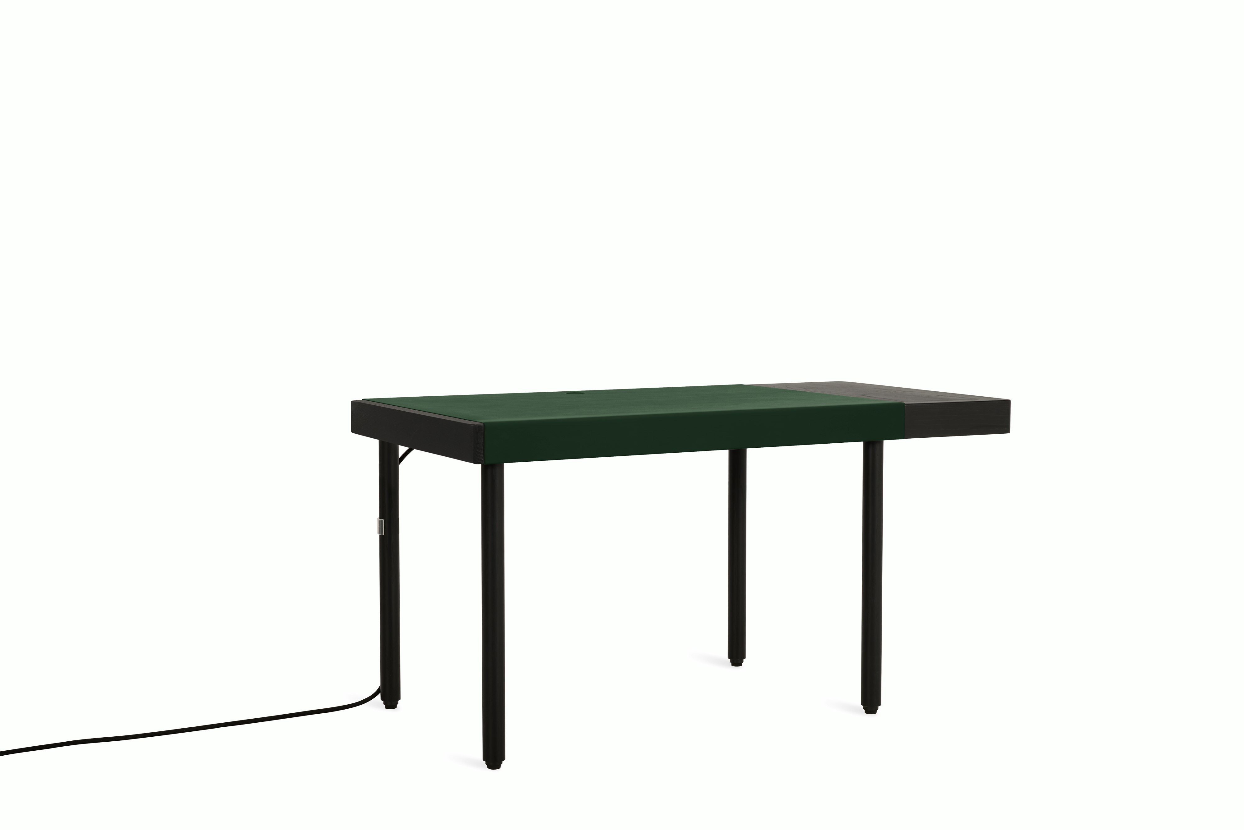 Leatherwrap Sit-to-Stand Desk