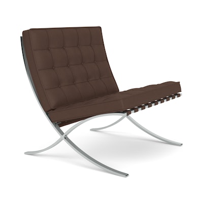 Barcelona Chair in Brulee Leather,  Typhoon Barcelona Chair in Brulee Leather,  Typhoon