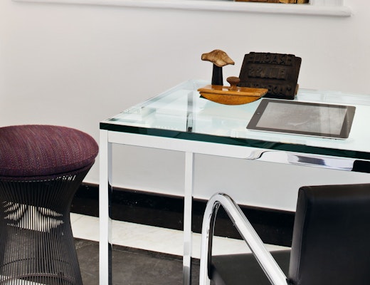 Florence Knoll Desk and Tubular Brno Chair Knoll Florence Knoll Table Desk and Tubular Brno