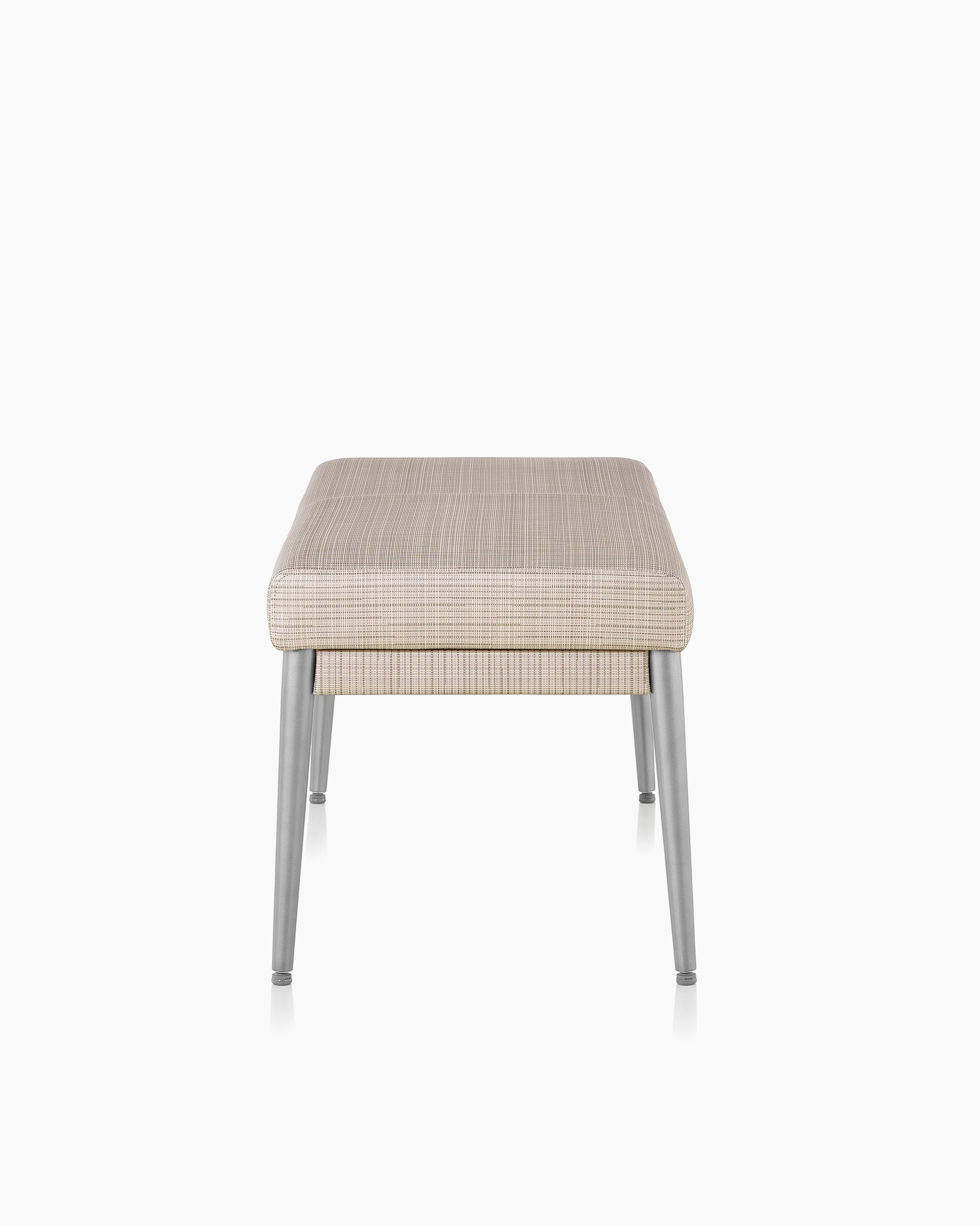 Side view of Nemschoff Palisade Bench on white sweep.