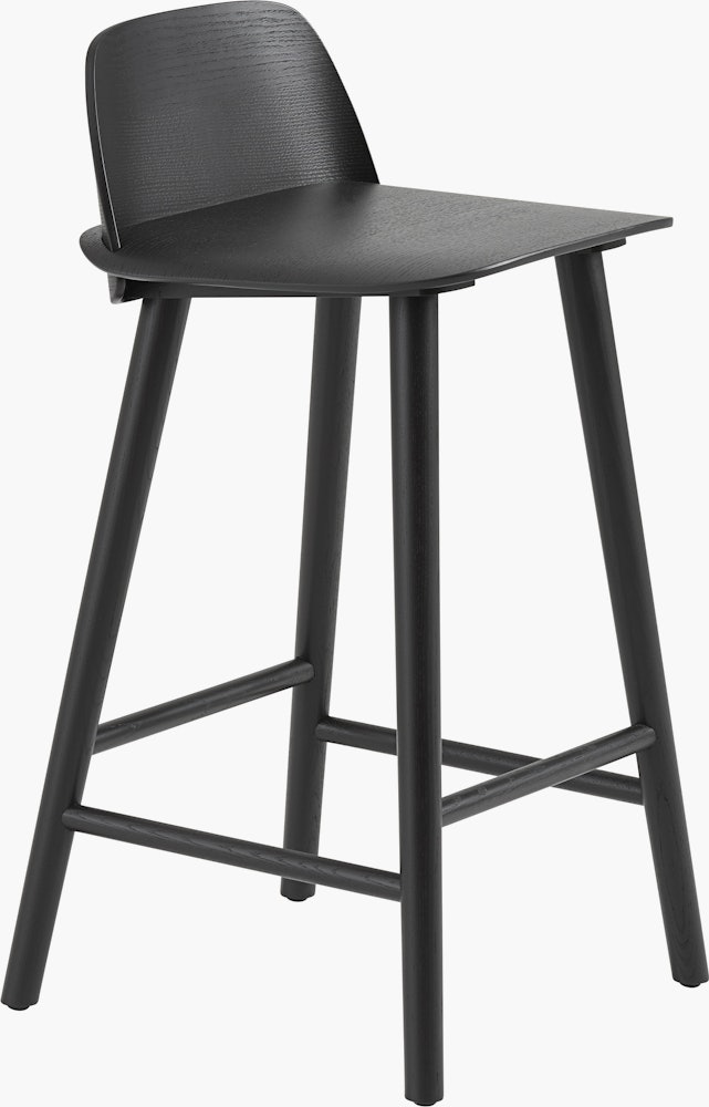 Nerd bar stool h65cm black Muuto 5000x5000 hi res