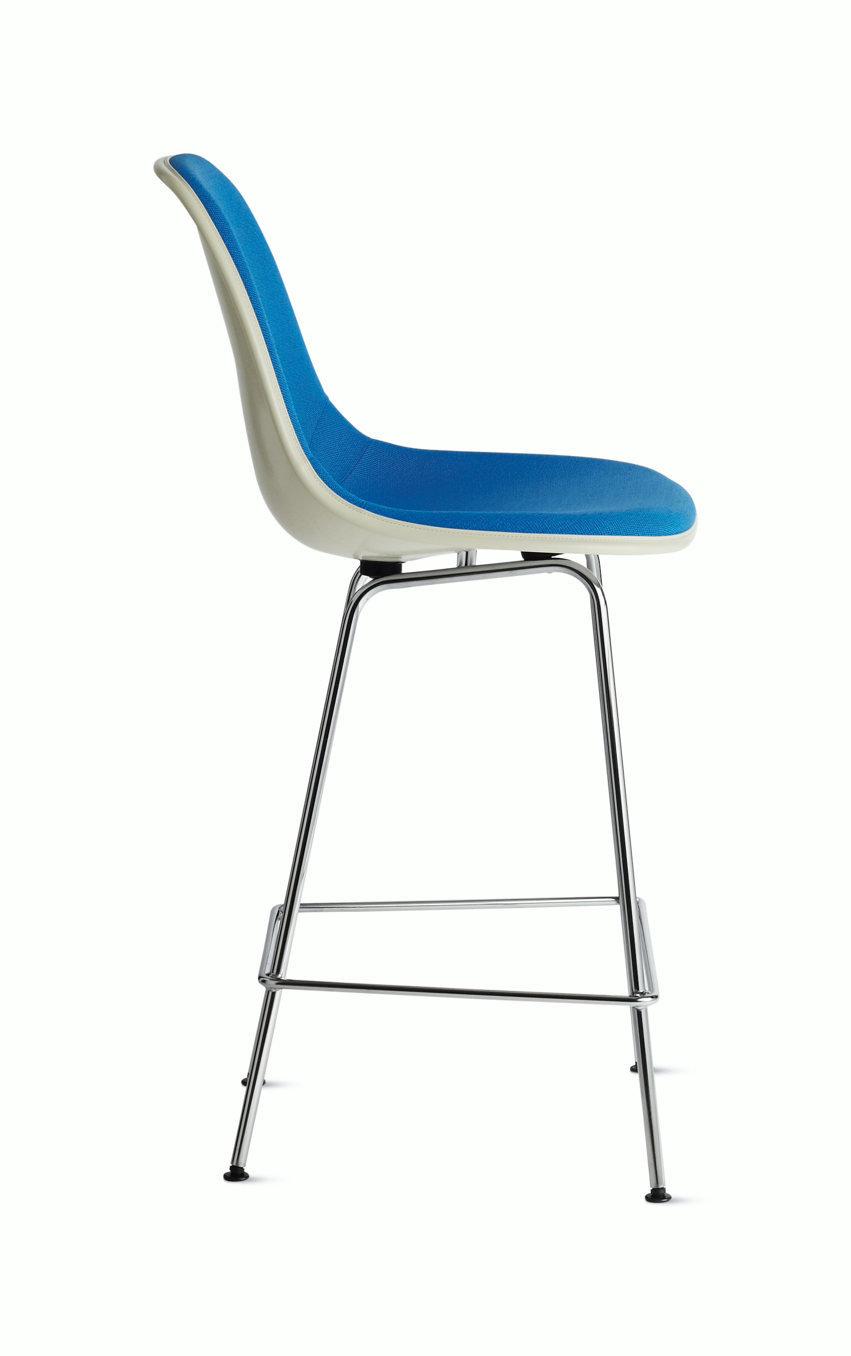 Eames Upholstered Molded Plastic Stool