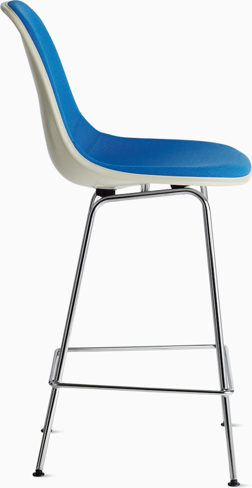 Eames Upholstered Molded Plastic Stool