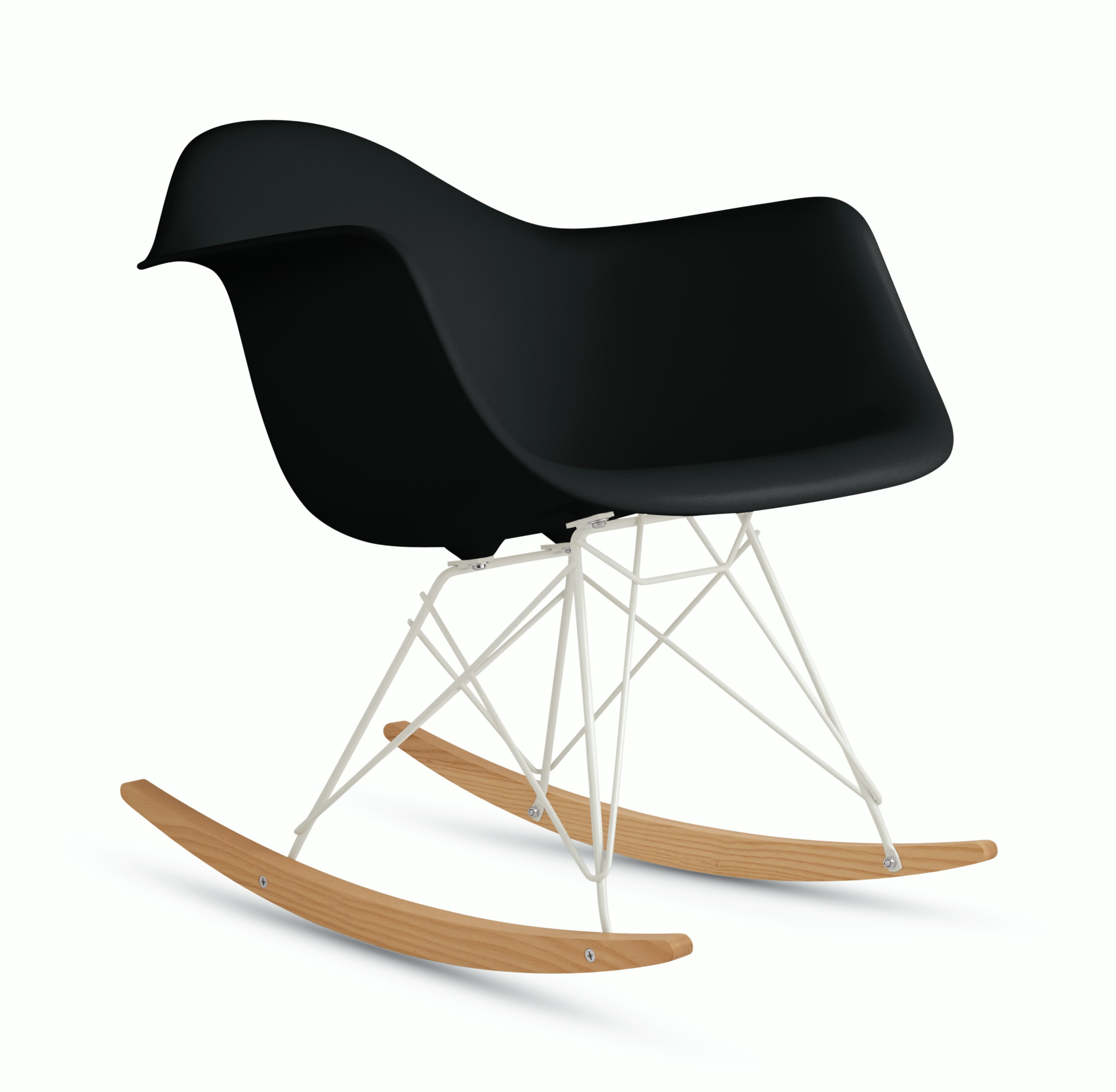 Eames Molded Plastic Armchair, Rocker Base