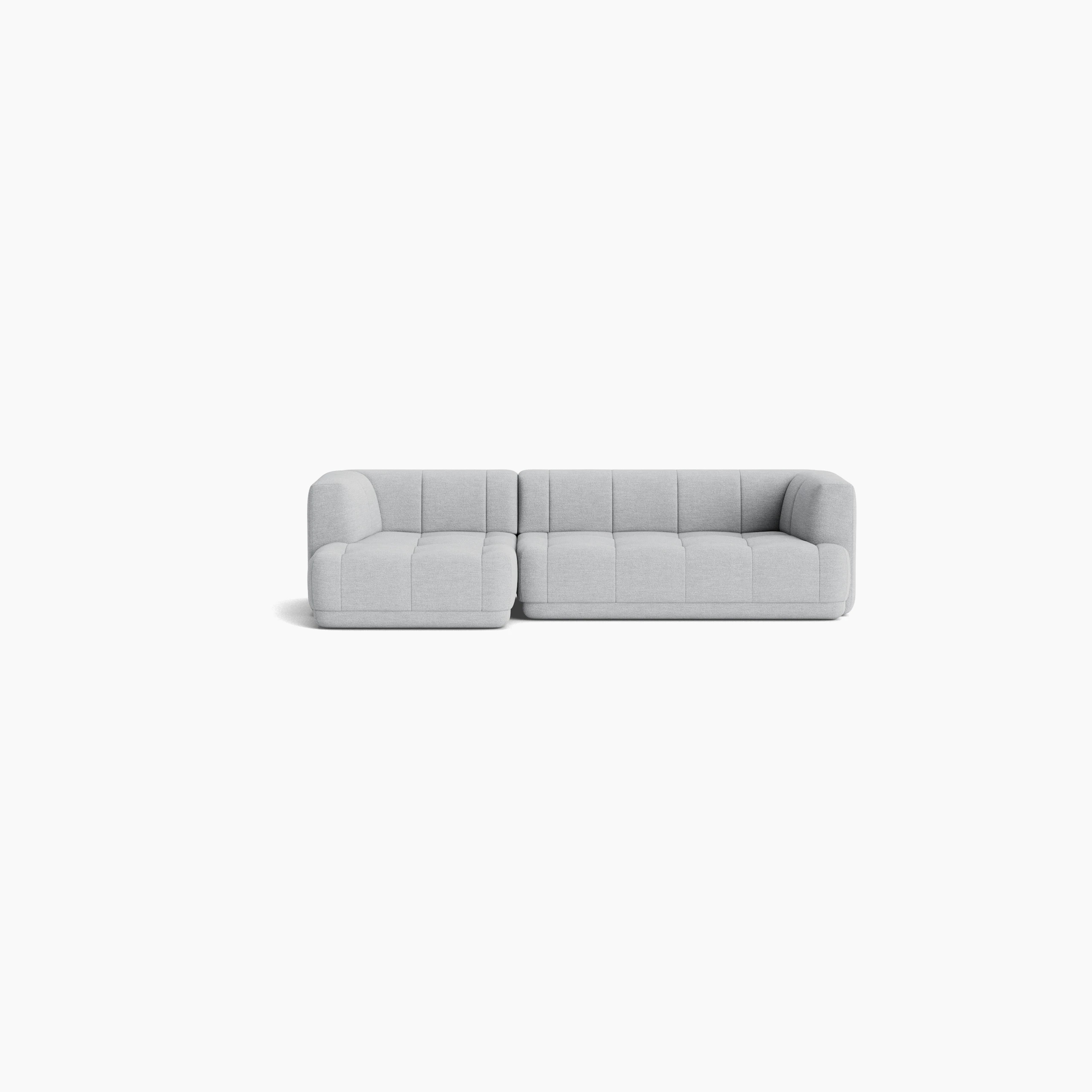 A front view of the Quilton Sectional - Left Chaise.