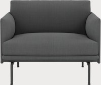 Outline Studio Chair, Remix 163, Dark Grey