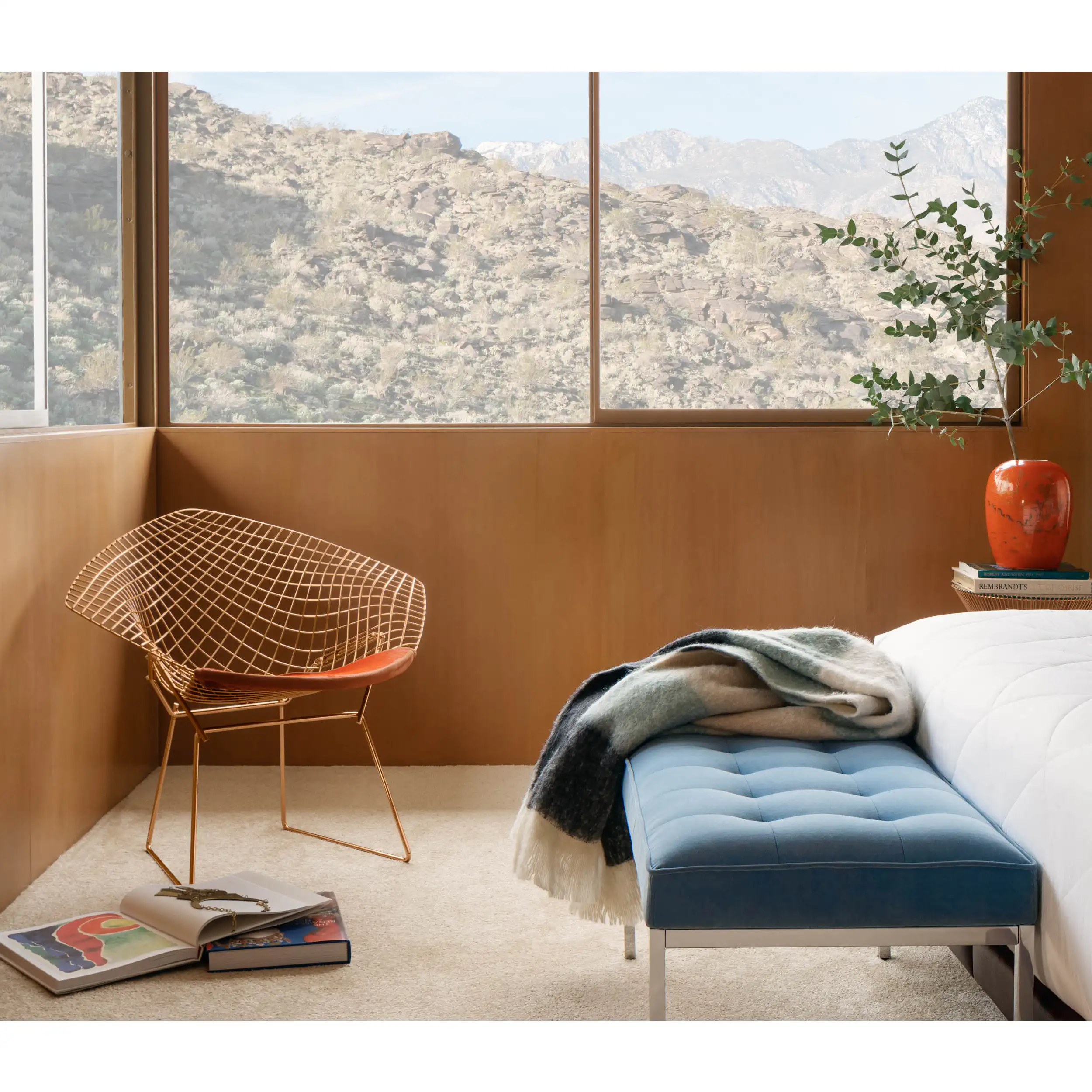 Florence Knoll Relaxed Bench, Square | Knoll