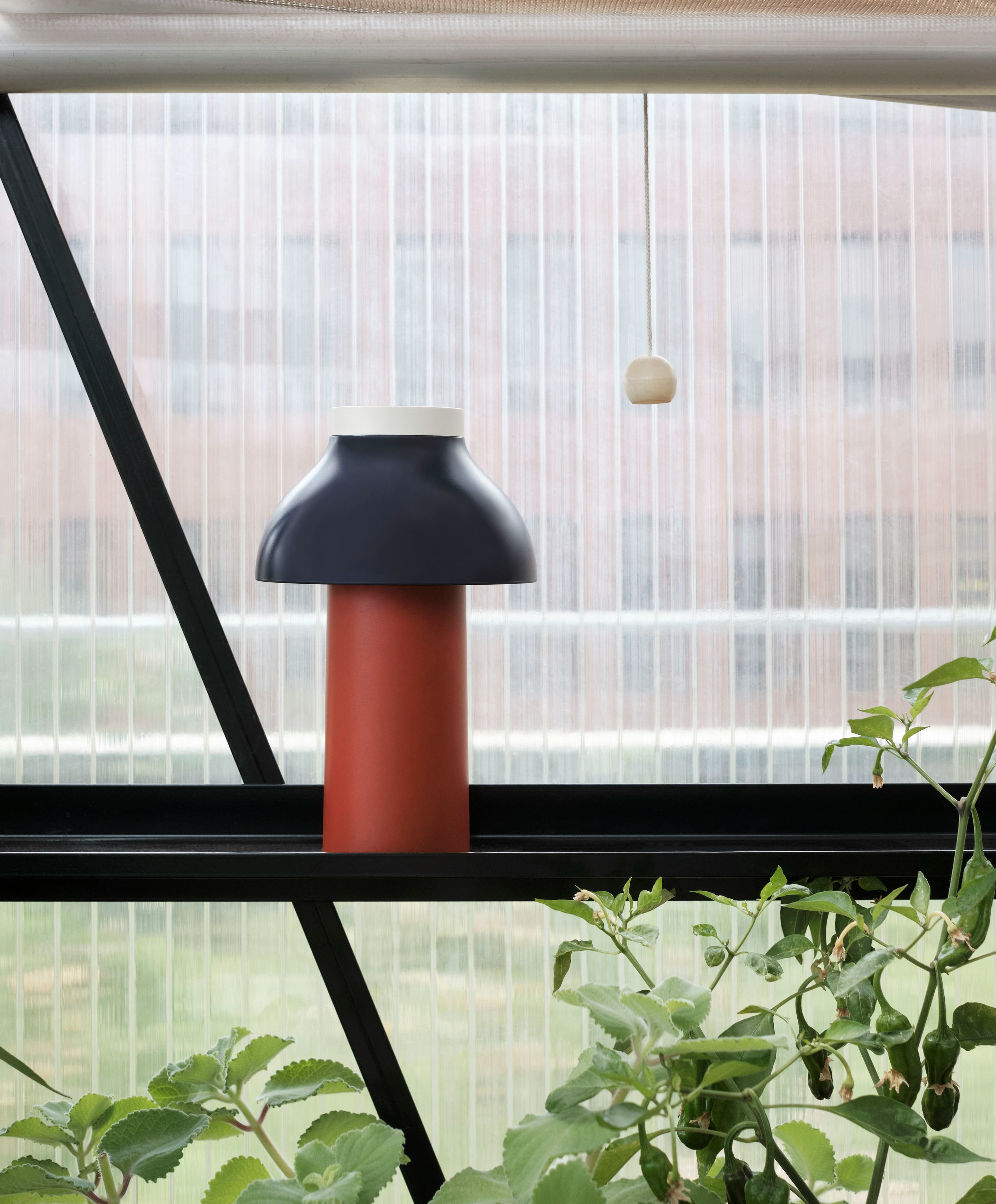 PC Portable Lamp in Dusty Red