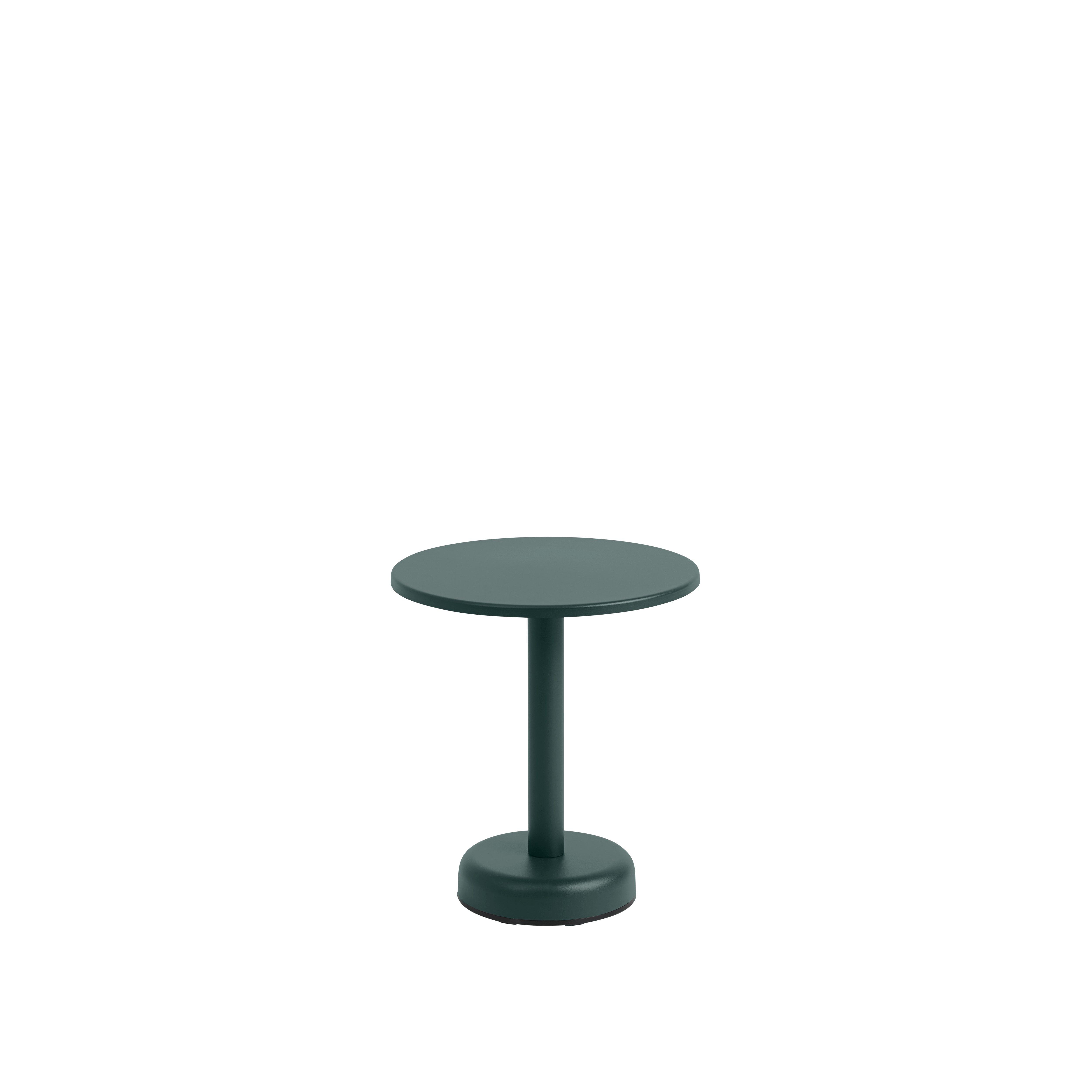 Linear Steel Side Table 16.5 x 18.5, Dark Green