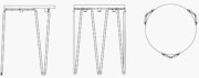 Florence Knoll Hairpin Stacking Table