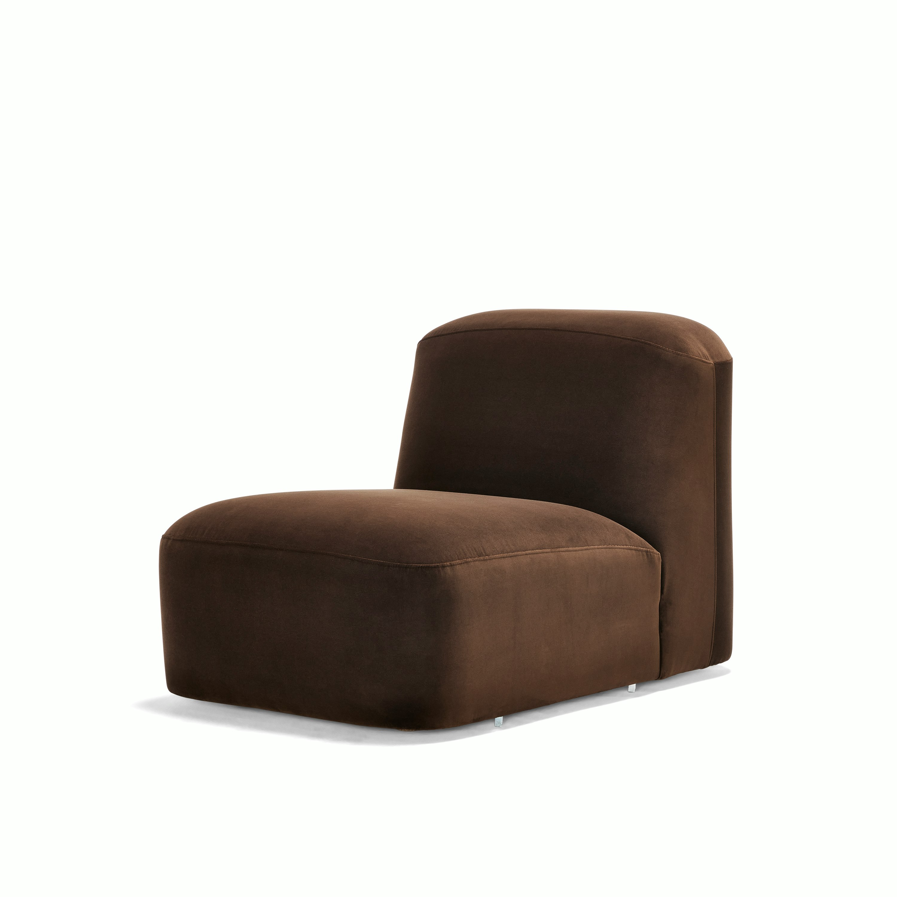 Muse Armless Single Seater, Velvet Piccolo