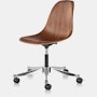 Eames Task Chair with Walnut Shell, viewed from side