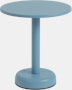 Linear Steel Side Table 16.5 x 18.5, Pale Blue