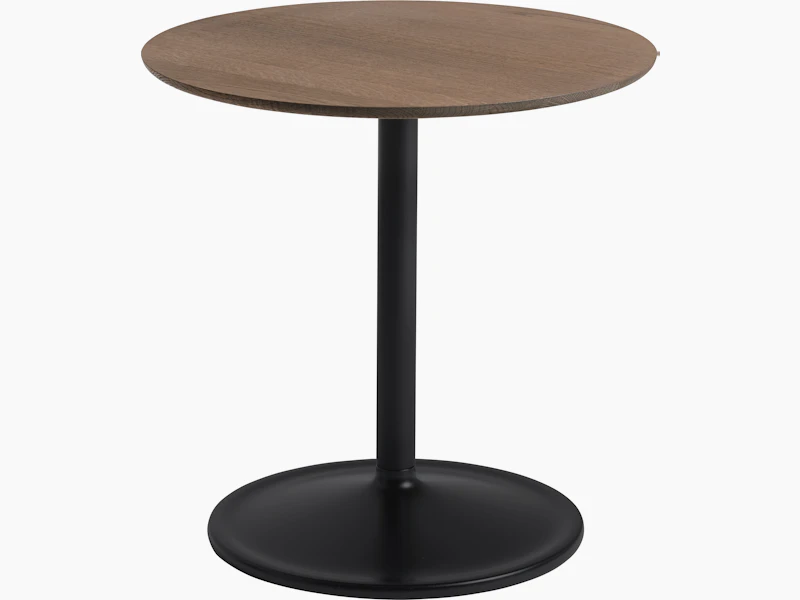 Soft side table o48 h48 smoked oak black Muuto 5000x5000 hi res
