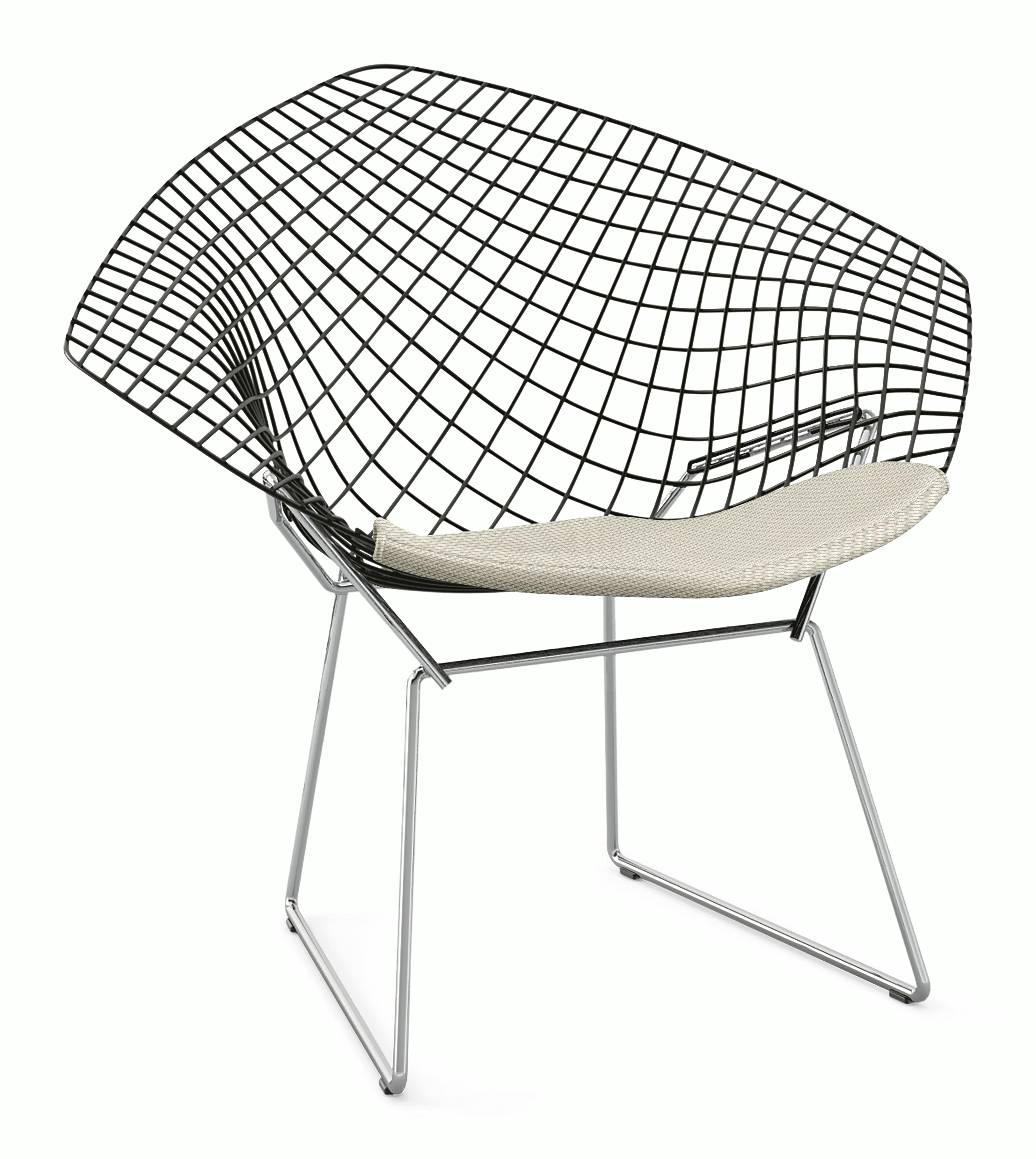 Bertoia Diamond Lounge Chair with Seat Pad