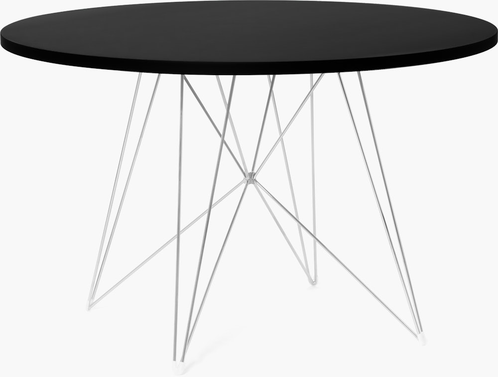 Magis Tavolo XZ3 Table - Round, Black and Chrome