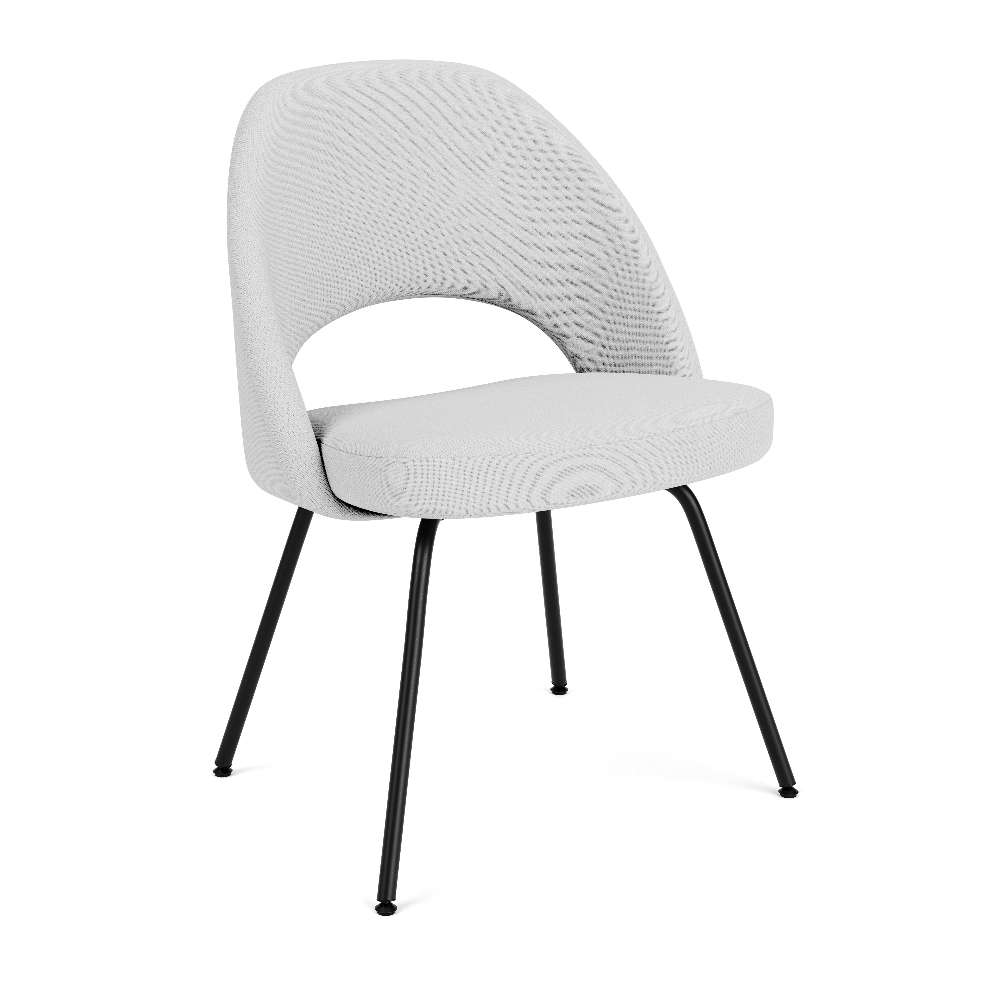 Saarinen Executive Side Chair - Crossroad, Moon Light, Black