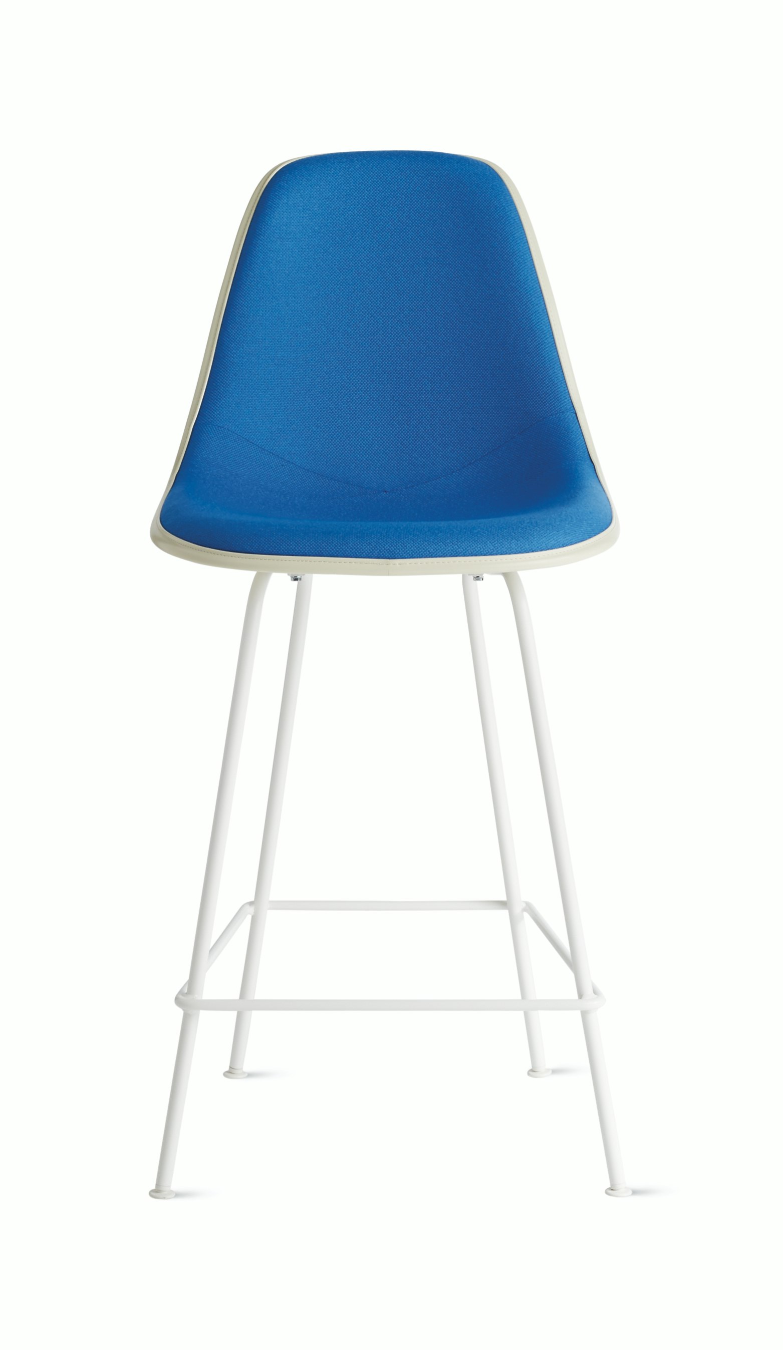 Eames Upholstered Molded Plastic Stool