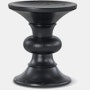 Eames Turned Stool in ebony ash Shape B.