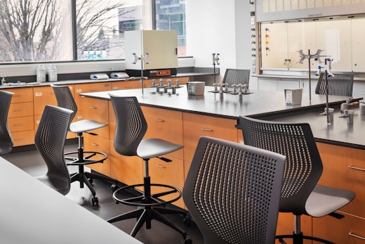 knoll works 2021 connected campus lab multigeneration by knoll stool high task