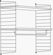 String Closet Shelving 32 High - 1 Bay - 24" Wide Shelves